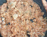 Foto del paso 3 de la receta: Berenjena rellenas de atún con quesos y roquefort