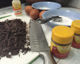 Foto langkah ke 1 dari resep Gluten Free Steamed Lava Cake.
