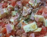 Foto del paso 5 de la receta: Tarta con tomate, jamón y queso