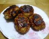 A picture of step 6 of Teriyaki Chicken Meatballs with Enoki Mushrooms.