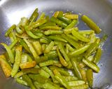A picture of step 2 of Tindora Subzi with Peanut Masala.