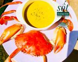 Hình bước làm 1 của món Cua sốt hoàng kim🦀🦀