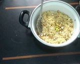A picture of step 3 of Chandra kala sweet.