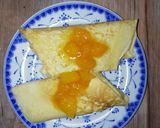 Foto del paso 5 de la receta: Crepas rellenas de crema pastelera y topping de mango