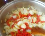 Foto del paso 10 de la receta Albóndigas de pollo en salsa de piquillos con toque agridulce