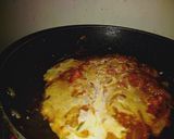 A picture of step 8 of Marinated chicken, served with coconut sauce n rice.