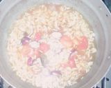 A picture of step 1 of Indomie with boiled egg.