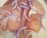 A picture of step 3 of Piadina Zola e speck.