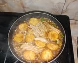 Foto langkah ke 3 dari resep Egg Tofu Enoki Saos Tiram.