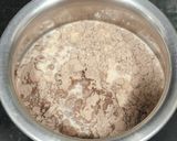 A picture of step 1 of Eggless Chocolate Pan Cake.