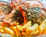 Foto del paso 7 de la receta: COSTILLAS DE CERDO CON CHIMICHURRI CAMPESTRE Y BATATAS FRITAS 🤩👏🤗