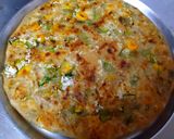 A picture of step 7 of Paneer cheese corn paratha.