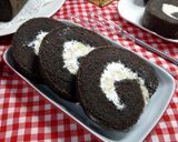 Foto langkah ke 10 dari resep 126. Chiffon Roll Cake Ketan Hitam |oven|.