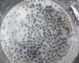 A picture of step 1 of Chia seeds with apple healthy breakfast.