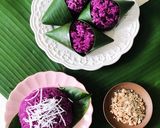 Hình bước làm 6 của món Xôi lá cẩm