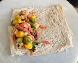 A picture of step 3 of Super healthy and Crispy bread pockets.