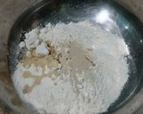 Foto langkah ke 1 dari resep Roti Arab "Khubz" isi Keju Pakai Teflon.