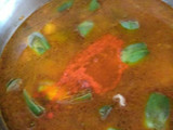 Arroz caldoso con carne y verduras