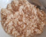 A picture of step 2 of My healthy Porridge with fruit. 😘.