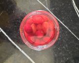A picture of step 1 of Persian Pickled Cornelian Cherries.