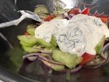 Creamy Cucumber and Tomato Salad