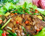 Foto langkah ke 4 dari resep Tenggiri Tauco Cabe Ijo.