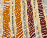 A picture of step 12 of Apricot (and Raspberry!) Diagonals.