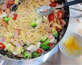 清炒蒜香義大利麵🍝的食譜步驟4照片
