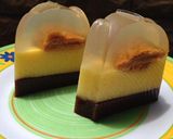 Foto langkah ke 8 dari resep Pudding regal tiga lapis.