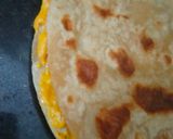 A picture of step 2 of Leftover paratha Patra (famous Gujarati dish).