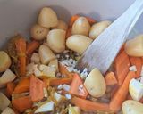 A picture of step 1 of Vegetable Tagine with Dried Fruits.