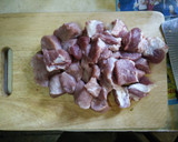 A picture of step 1 of Massaman Curry with Pork and Cashews.