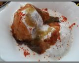 A picture of step 4 of Bread Dahi Vada.