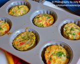 A picture of step 8 of Breakfast Egg Muffins.