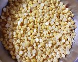 A picture of step 1 of Chana daal kadhi.