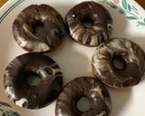 A picture of step 8 of Choco marble Donuts.