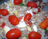 Foto del paso 11 de la receta: Ensaladaarco iris ( de arroz con atun ) y salchichas rellenas!!!!