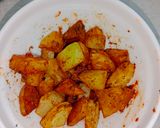 आलू चाट (aloo chaat recipe in Hindi) रेसिपी चरण 3 फोटो