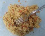 Foto del paso 8 de la receta: Hamburguesa de mijo, puerro, zanahoria y pimiento rojo