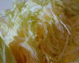 A picture of step 1 of Endless Salad with Salted Kombu, Cabbage, and Edamame.