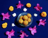 A picture of step 8 of Carrot Ladoo.