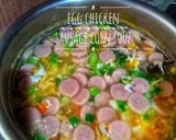 Foto langkah ke 12 dari resep 67. Egg Chicken Sausage Corn Soup.