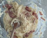 Une image de l'étape 2 de Gauffres lardons emmental.