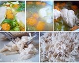 Foto del paso 4 de la receta: Arepas asadas con pollo desmechado
