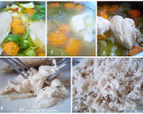 Foto del paso 4 de la receta: Arepas asadas con pollo desmechado