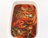A picture of step 2 of Salmon Nanbanzuke (Sweet and Sour Marinated Salmon).