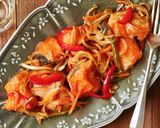A picture of step 7 of Salmon Nanbanzuke (Sweet and Sour Marinated Salmon).