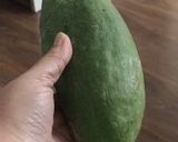 A picture of step 1 of Raw Papaya Plastic Chutney.