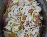 Foto del paso 4 de la receta: Papas al horno con centro de carne de cerdo ahogadas en cerveza