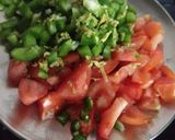 A picture of step 1 of Veggie fruit tikki chat.